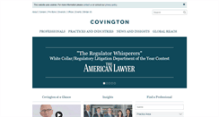 Desktop Screenshot of cov.com